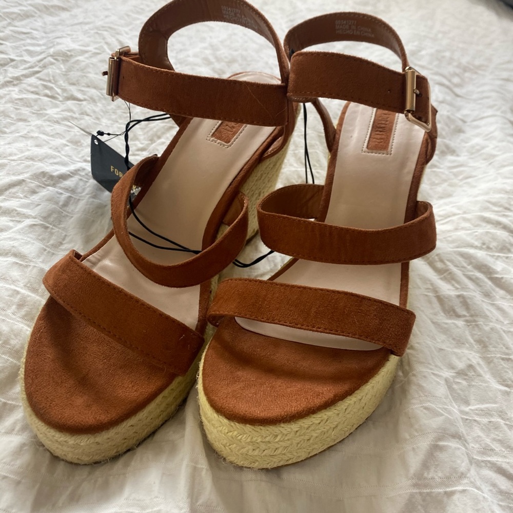 Tan wedge Sandals size 10